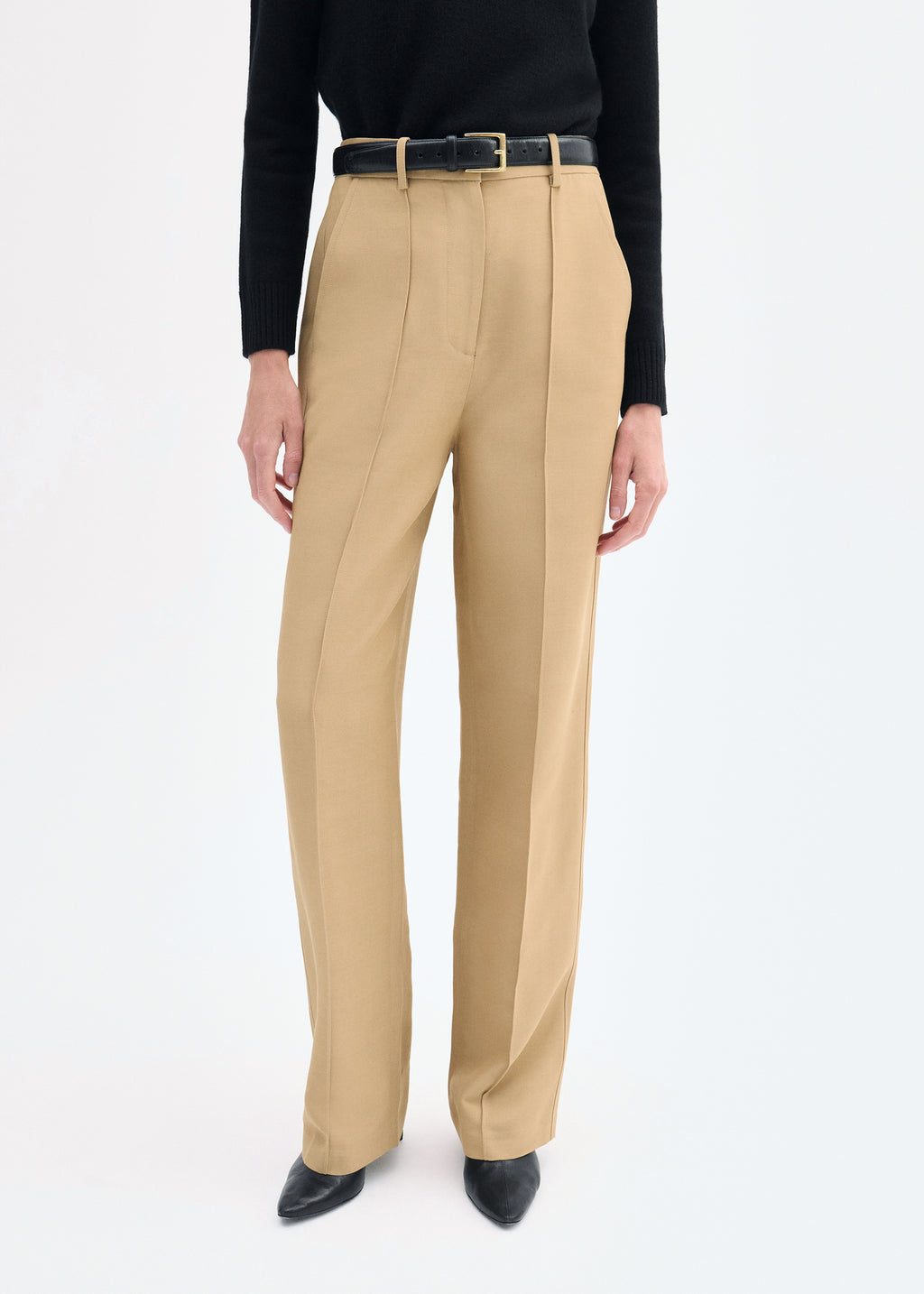 Straight Leg Trouser - Camel - CO