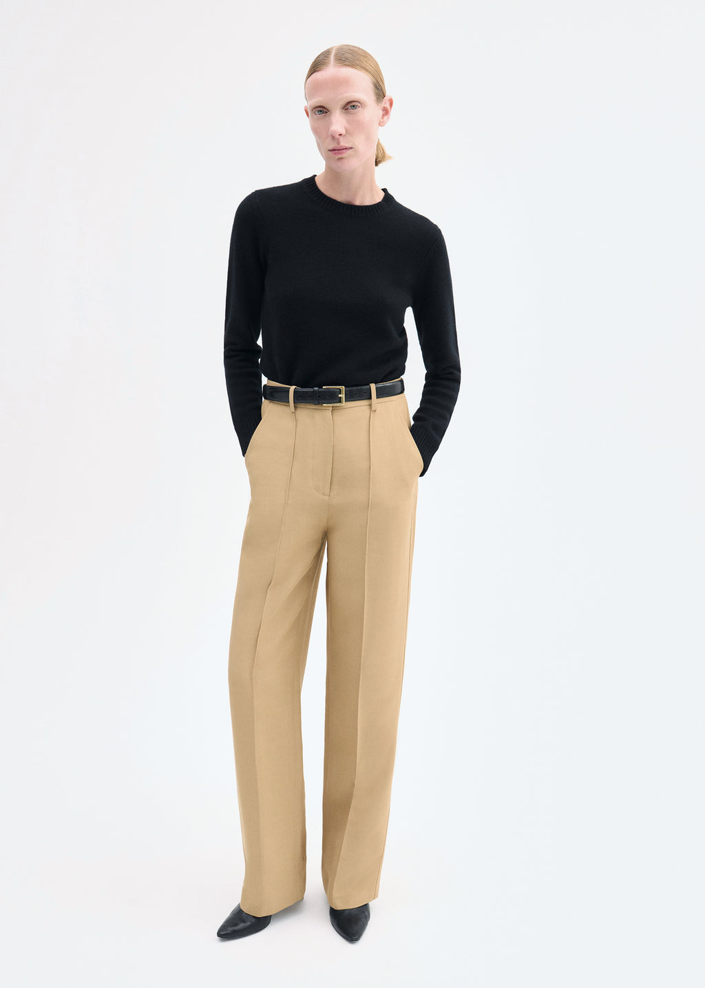 Straight Leg Trouser - Camel - CO