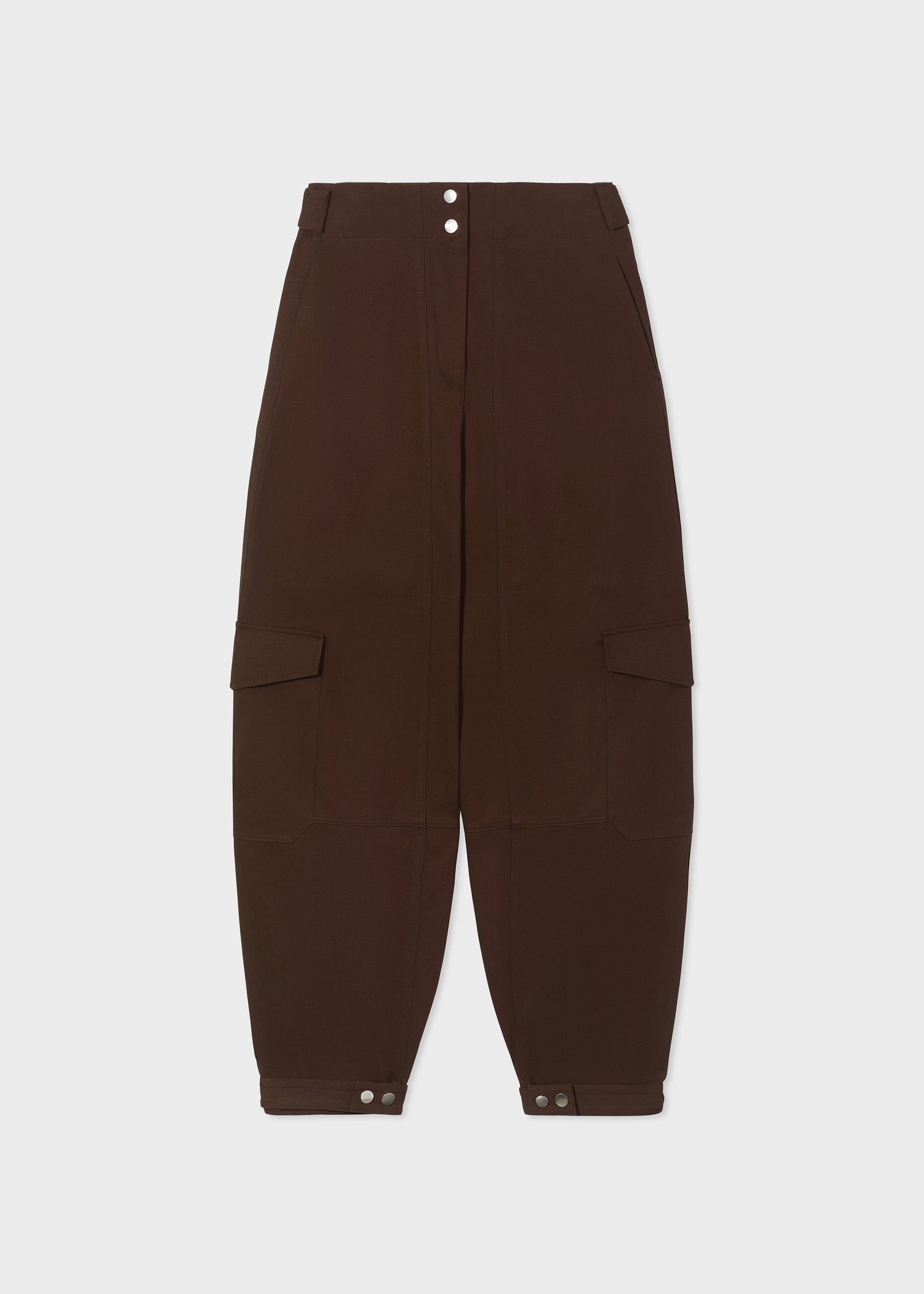 Cargo Pant in Cotton Canvas - Chocolate