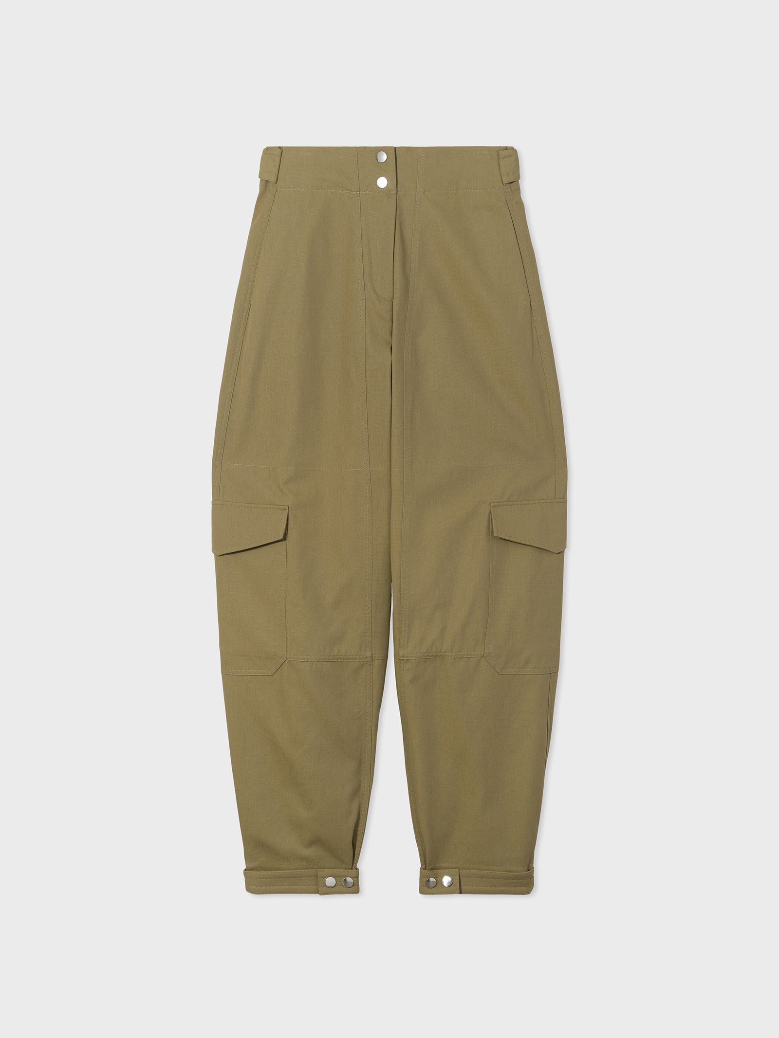 Oversized Cargo Pant in Cotton Canvas - Sage - CO Collections