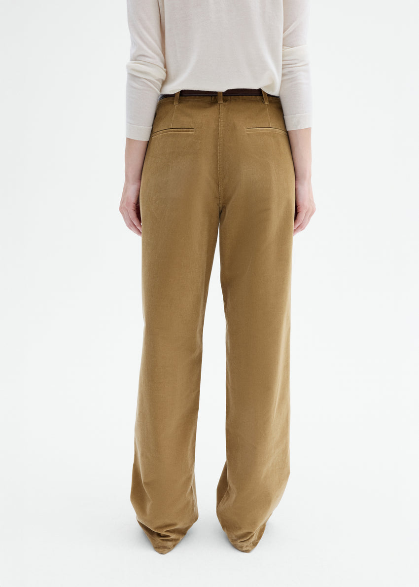 Corduroy Wide Leg Pant - Camel | CO