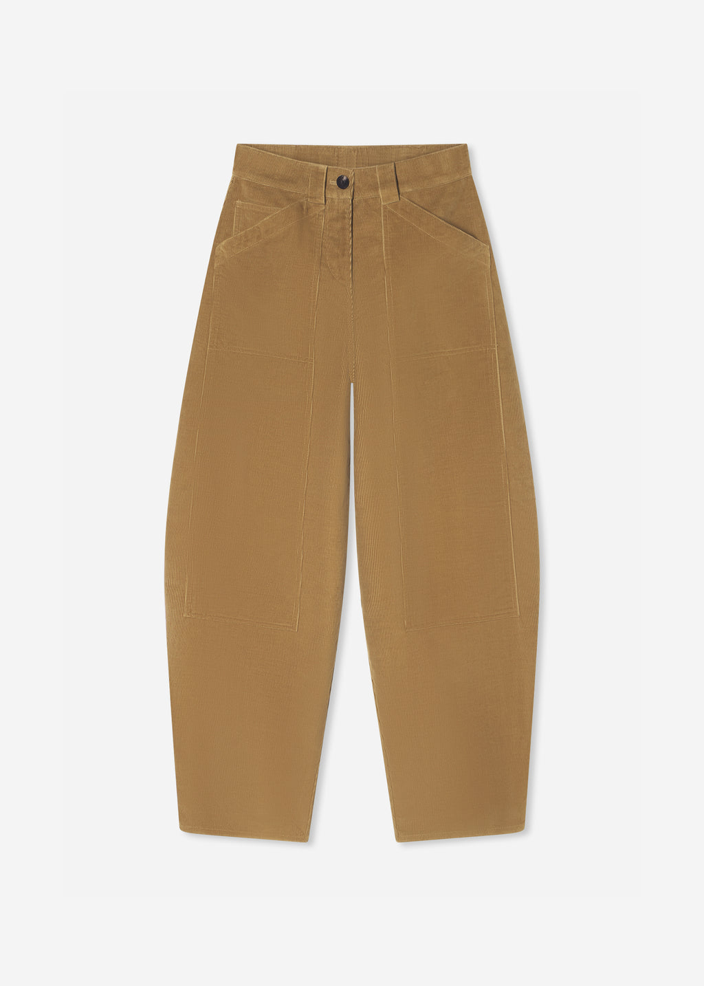 Corduroy Barrel Pant - Camel - CO