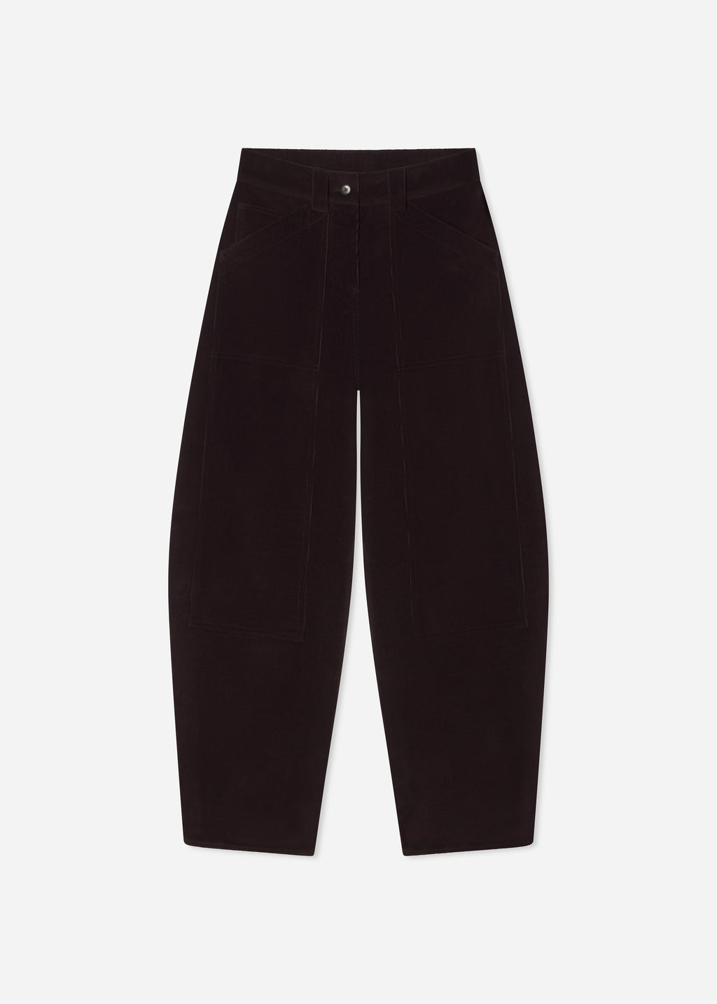 Corduroy Barrel Pant - Chocolate - CO