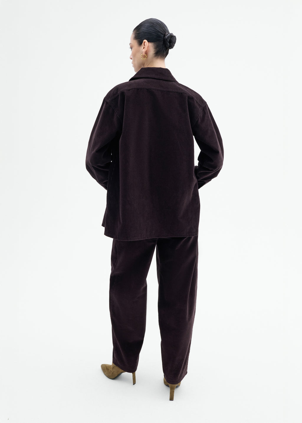 Corduroy Overshirt - Chocolate - CO