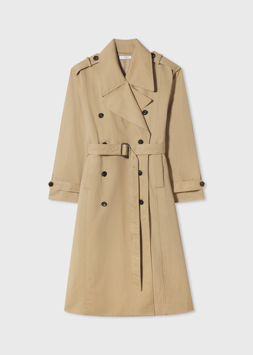 Oversized Trench in Cotton Twill - Camel - CO