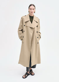 【送料&関税込】TotAme Flowing Twill Trench Coat Surrey Tan Cotton Twill Trench Coat | Polo Ralph Lauren