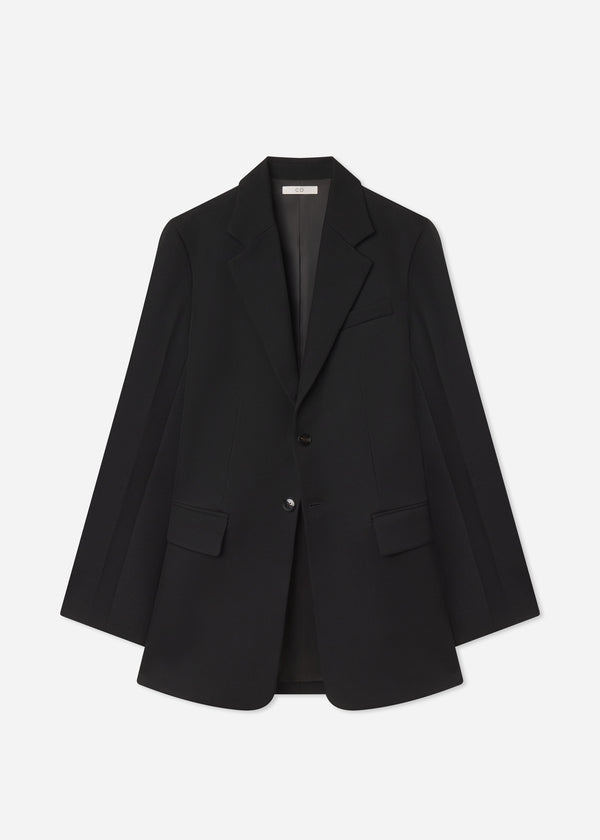 Relaxed Blazer in Wool - Black - CO