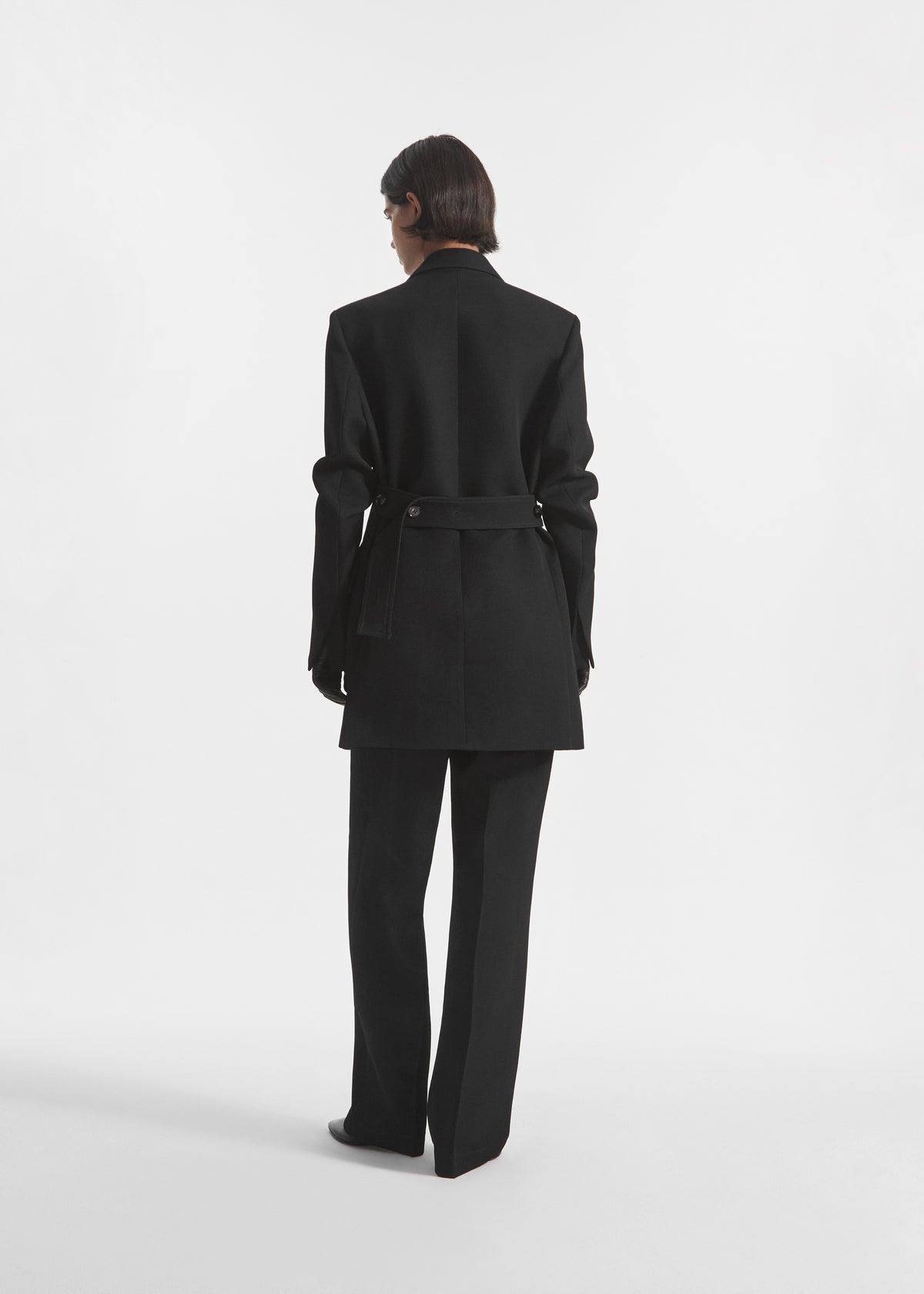 Relaxed Blazer in Wool - Black, image 3 of 4