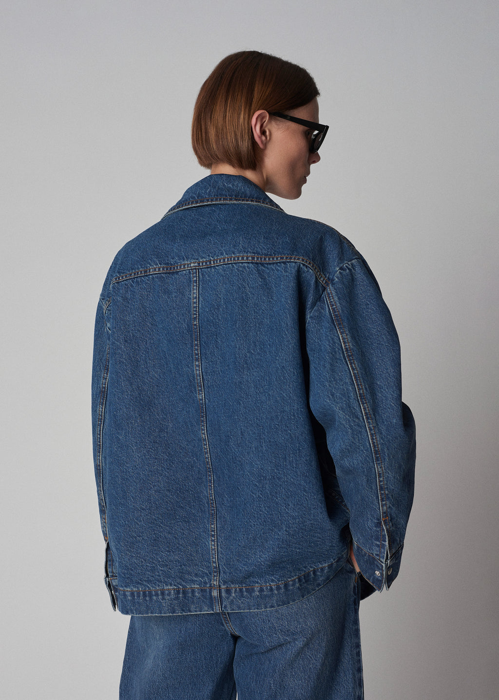 Bomber Jacket in Denim - Indigo - CO