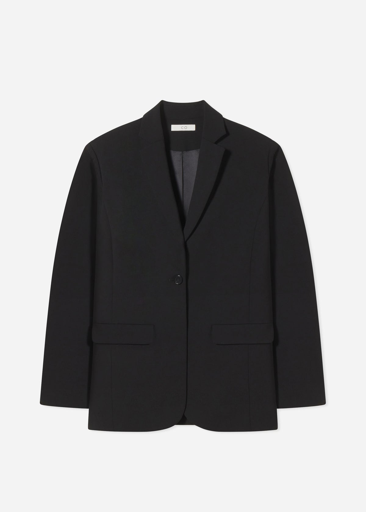 Boxy Jacket in Virgin Wool - Black, image 5 of 5