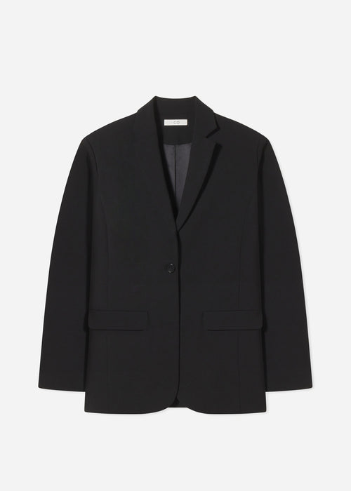 Boxy Jacket in Virgin Wool - Black, image 5 of 5