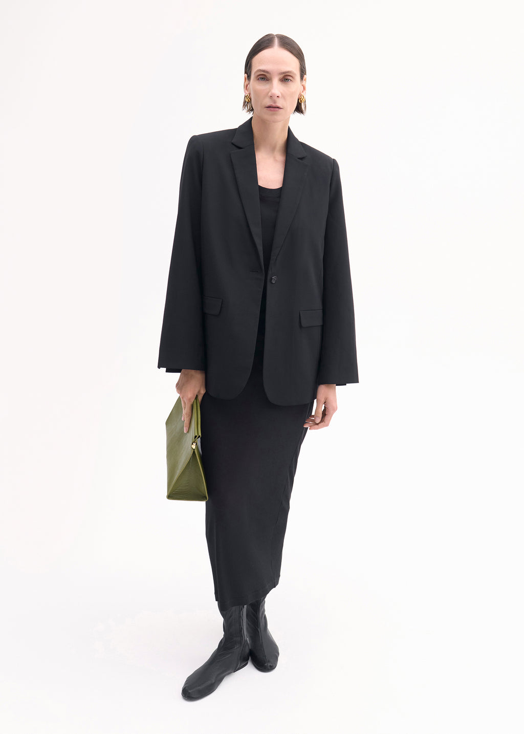 Pencil Skirt in Cotton Jersey - Black - CO