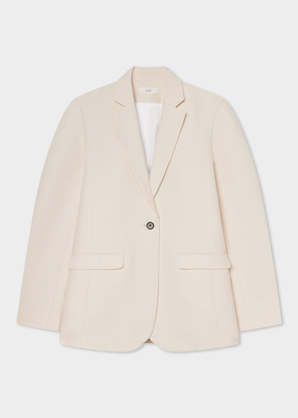 Boxy Blazer in Faille - Pale Pink - CO