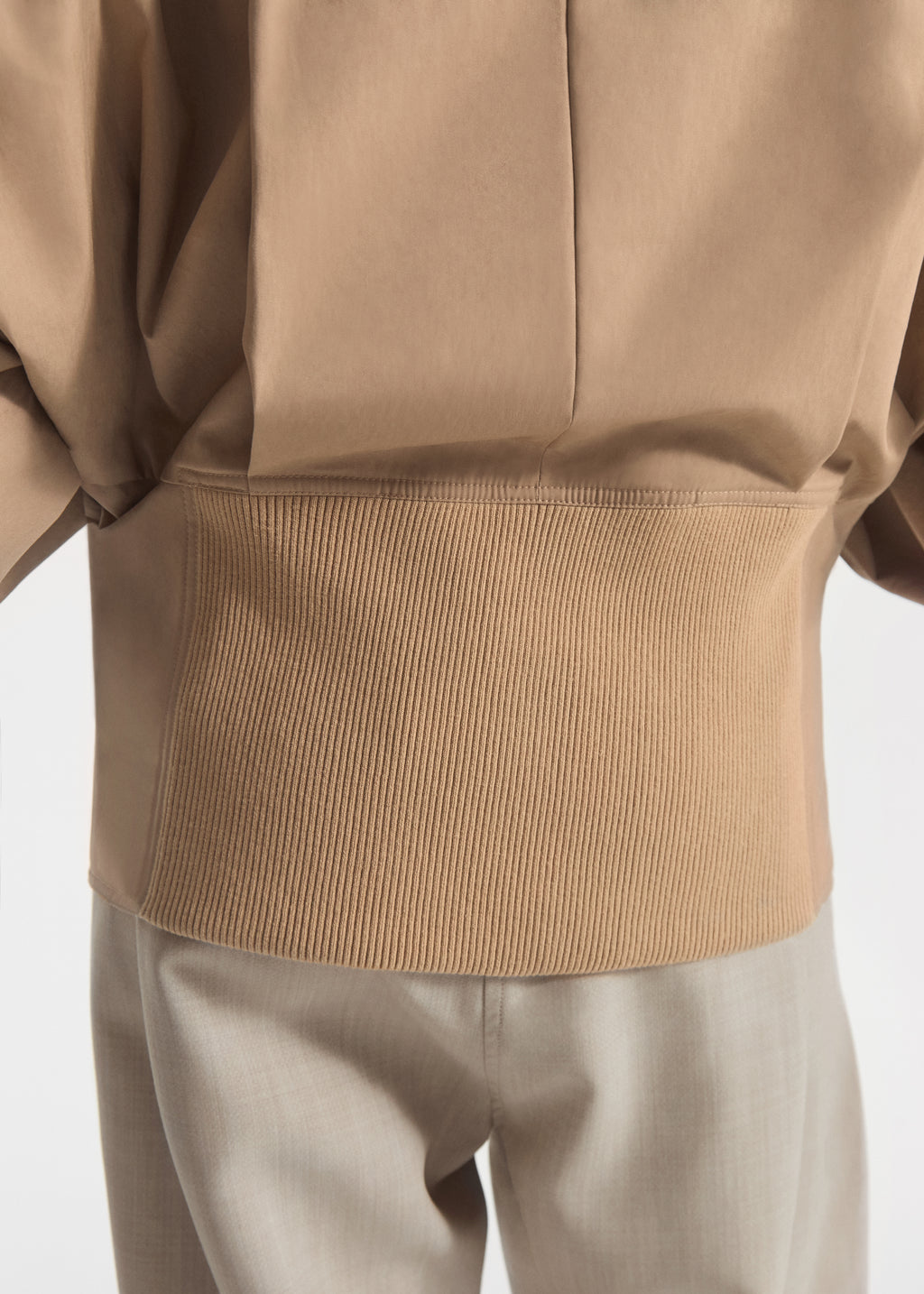 Wrap Jacket in Cotton Twill - Camel - CO