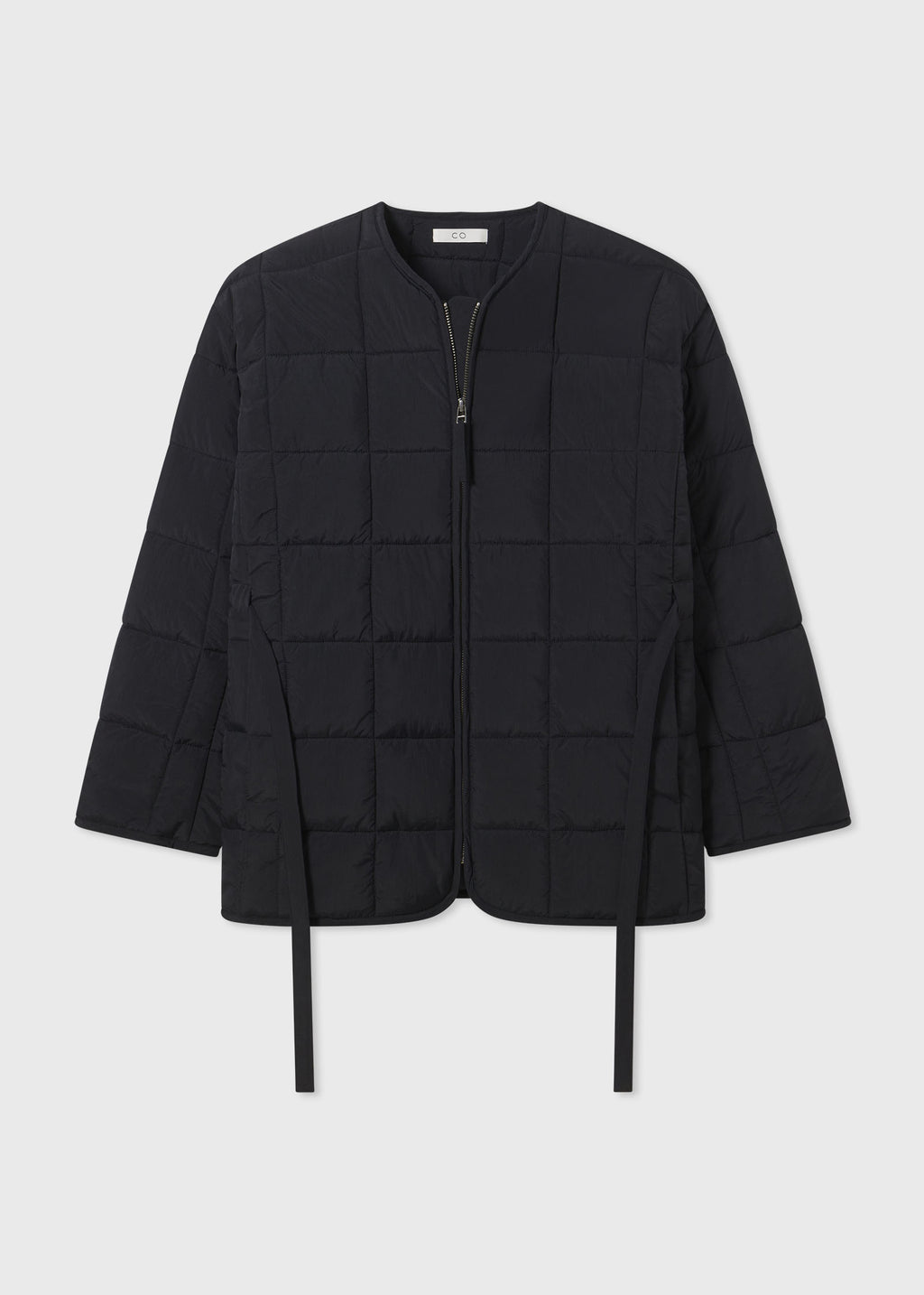 Quilted Puffer Jacket - Black - CO