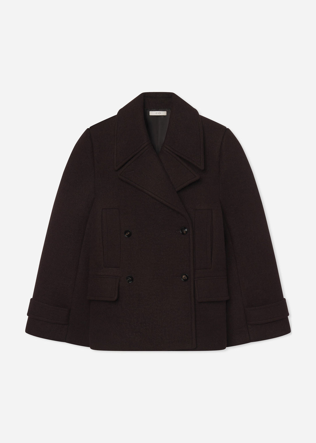 Double Faced Wool Peacoat - Brown Multi - CO