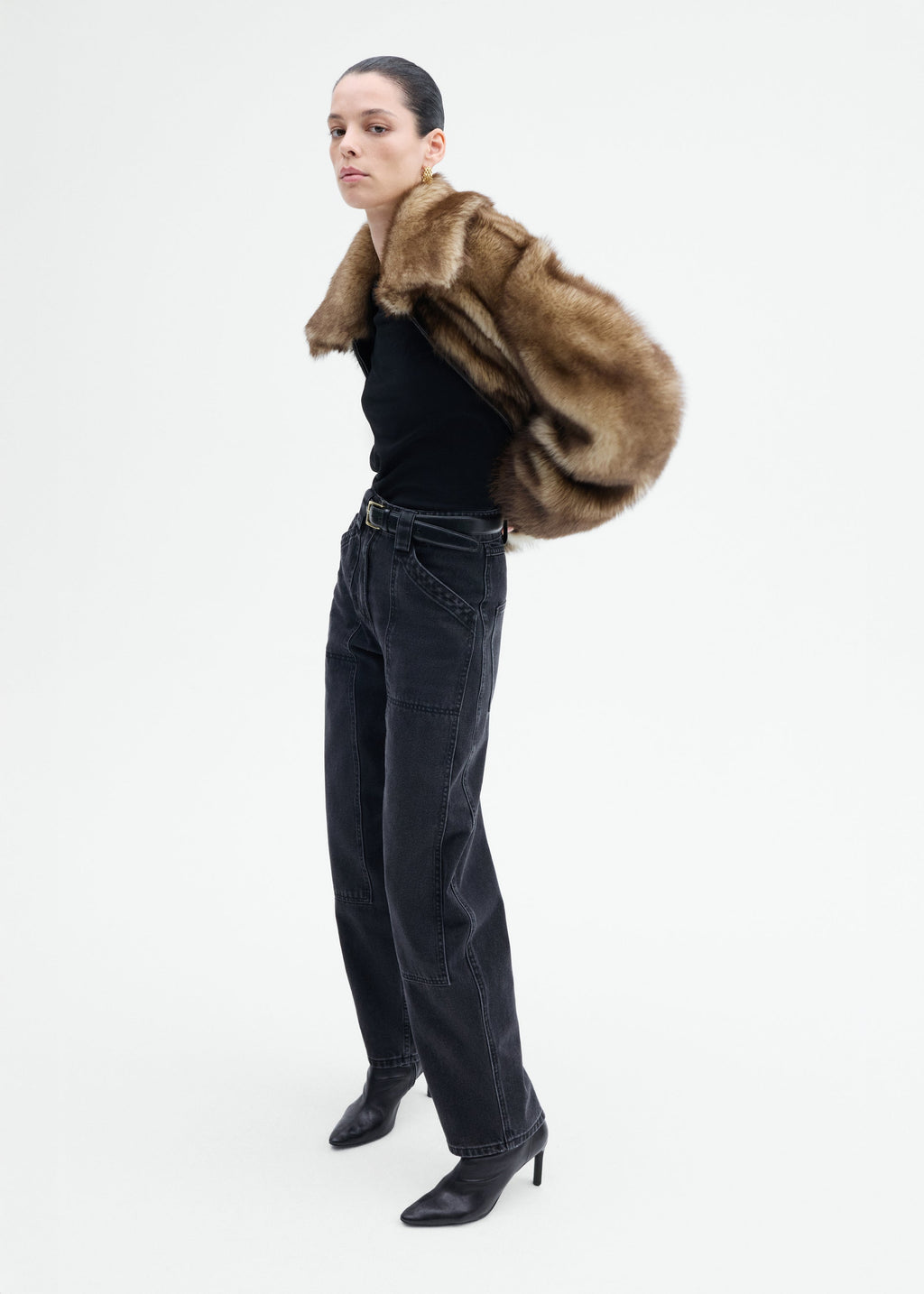 Shearling Bomber - Brown Multi - CO