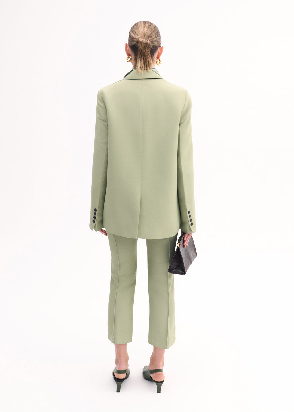 Structured Single-Breasted Blazer - Tea - CO