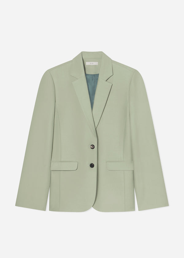 Structured Single-Breasted Blazer - Tea - CO