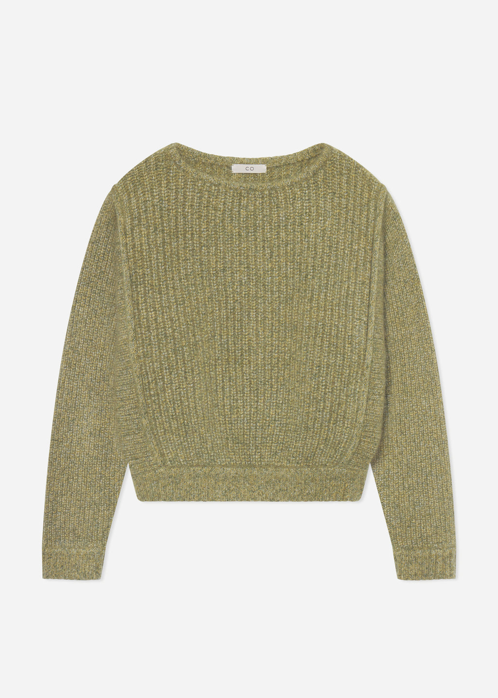 Batwing Sweater in Silk Cashmere - Mossy - CO