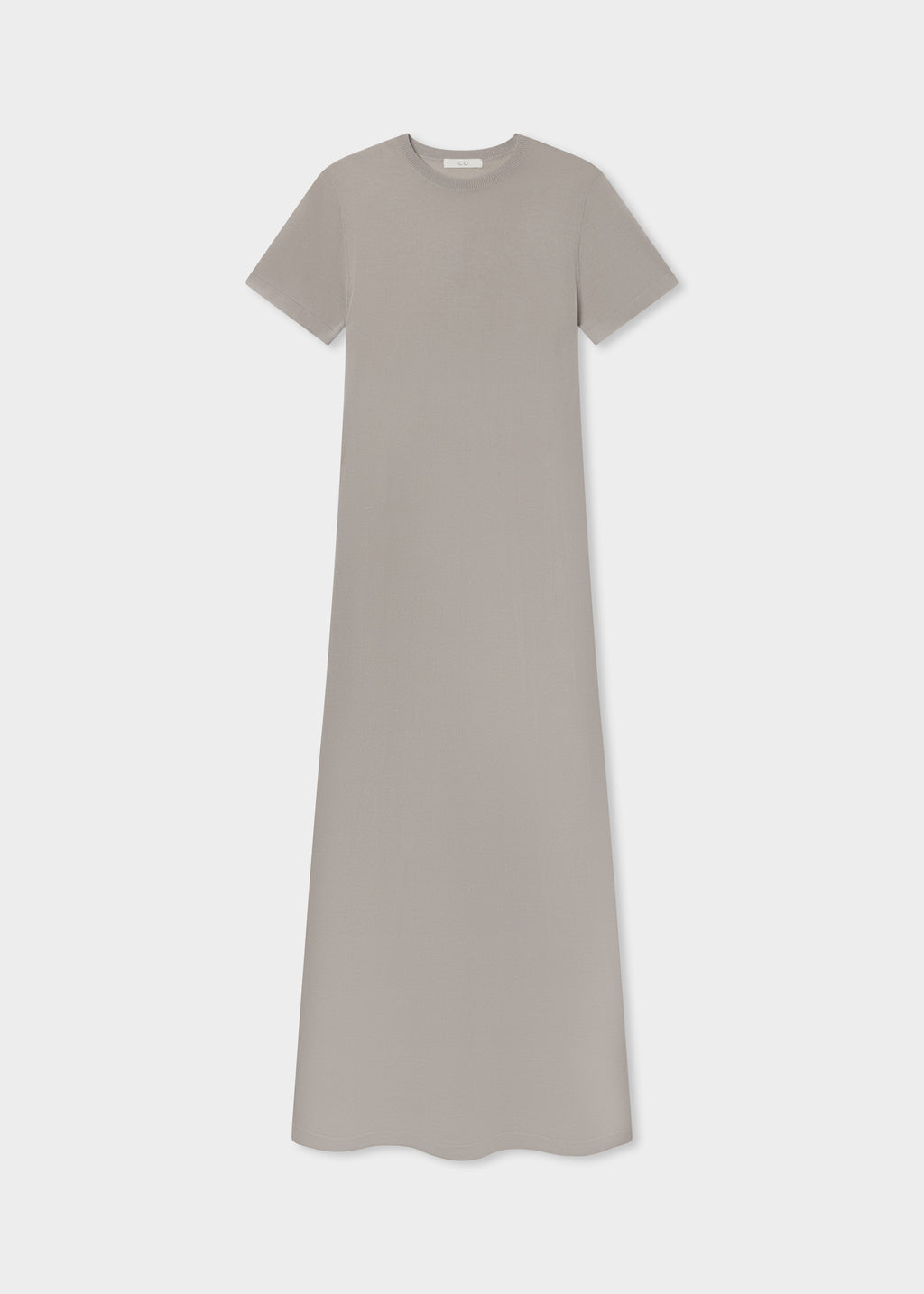 T-Shirt Dress  in Fine Cashmere - Stone - CO