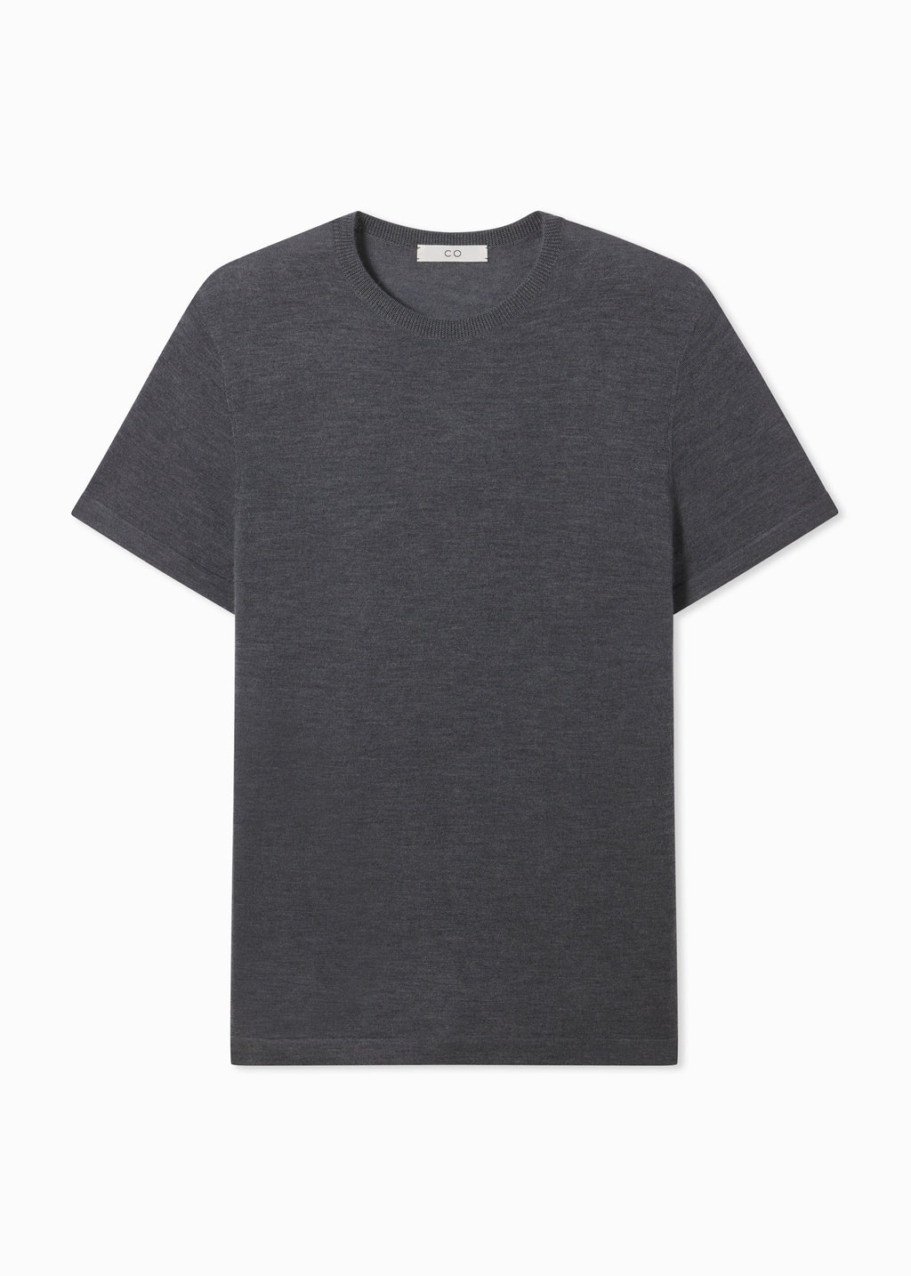 T-Shirt in Fine Cashmere - Grey - CO