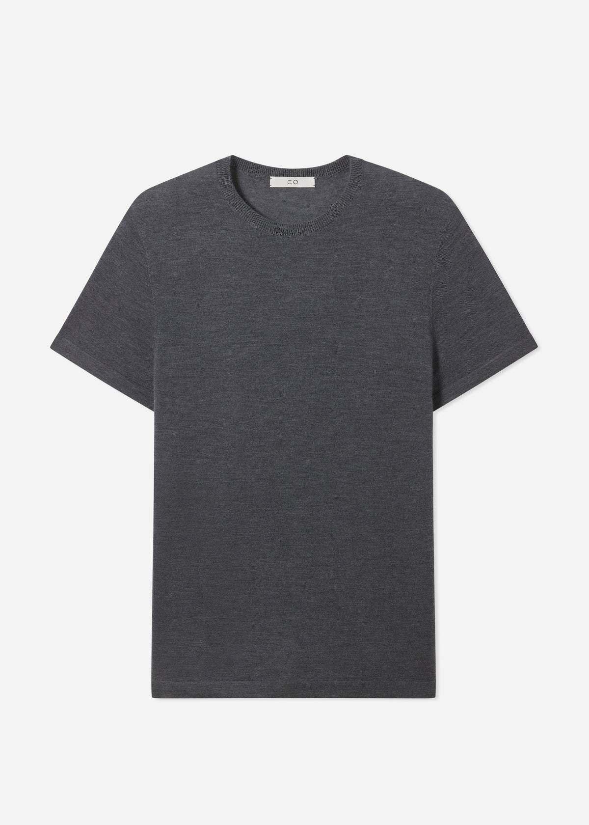 T-Shirt in Fine Cashmere - Grey, image 4 of 4