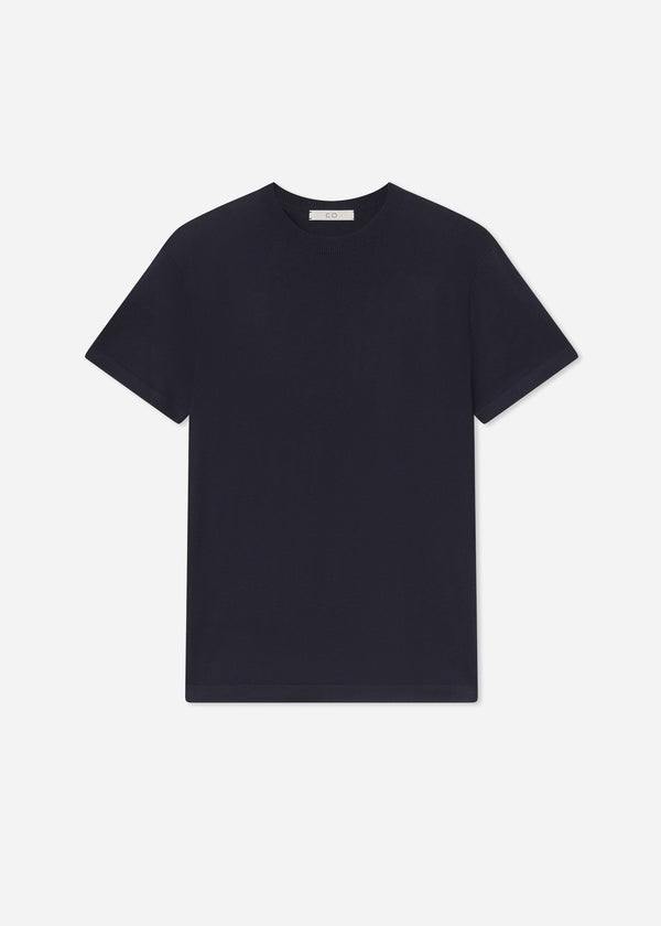 T-Shirt in Fine Cashmere - Nocturne - CO