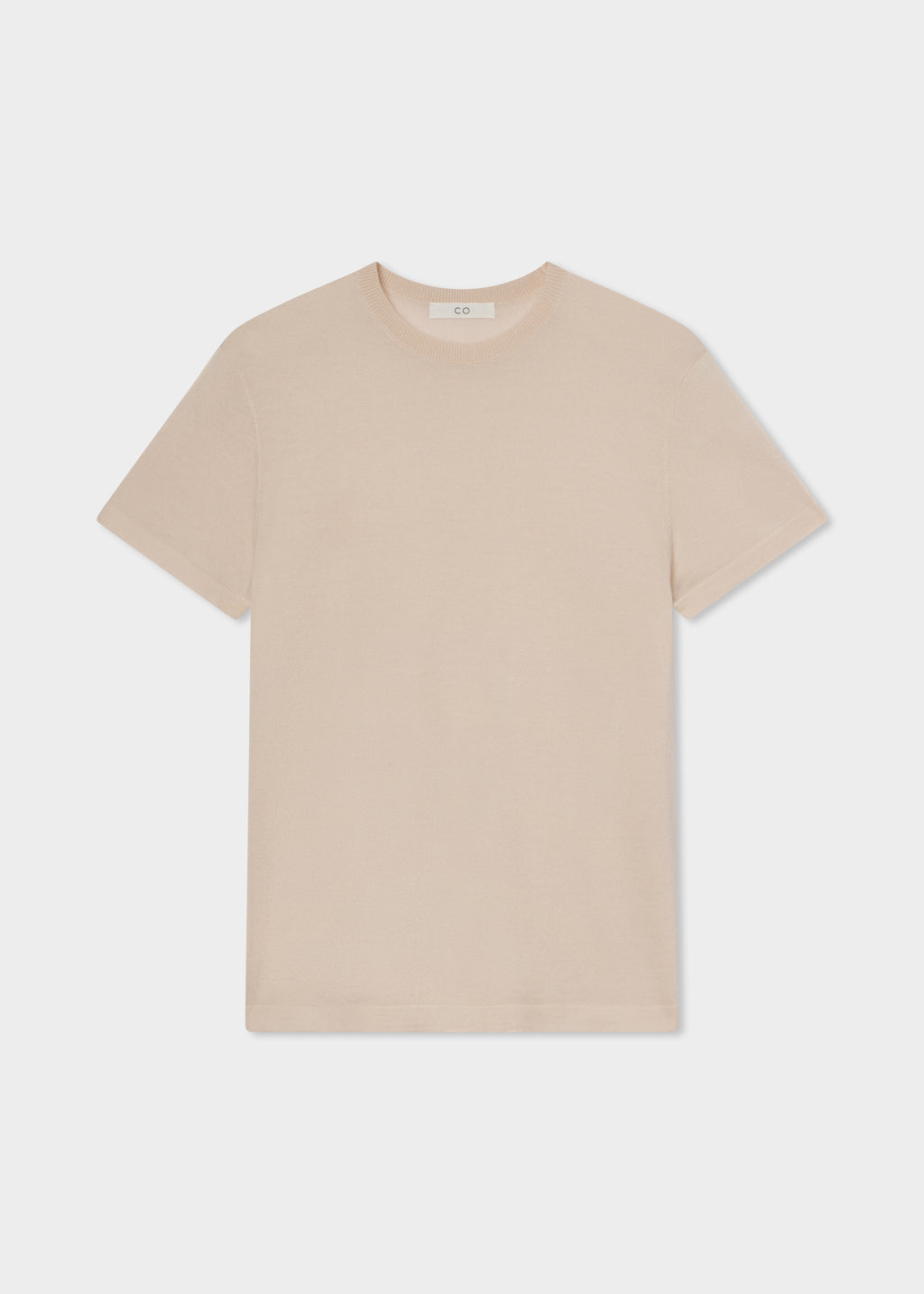 Relaxed Tee in Fine Cashmere - Whisper Pink - CO