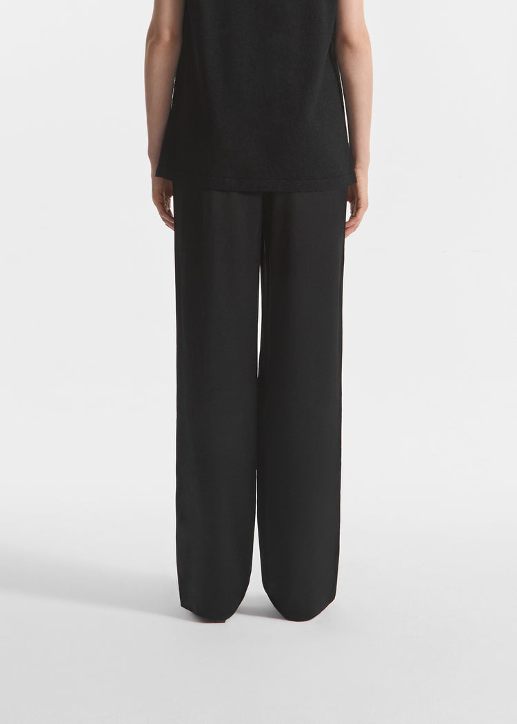 Elastic Waist Pant in Silk - Black, image 4 of 5