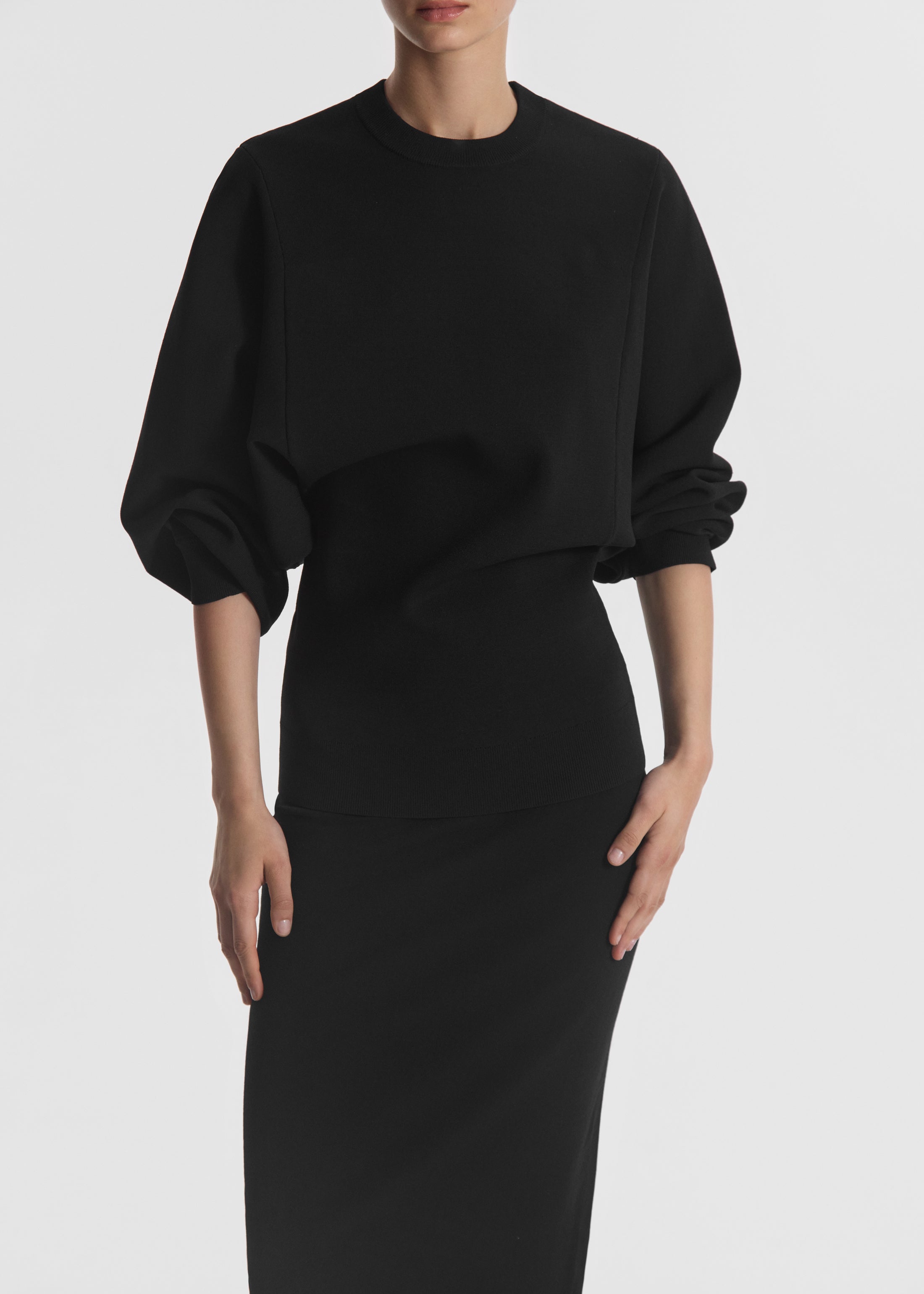 Pencil Skirt in Viscose - Black