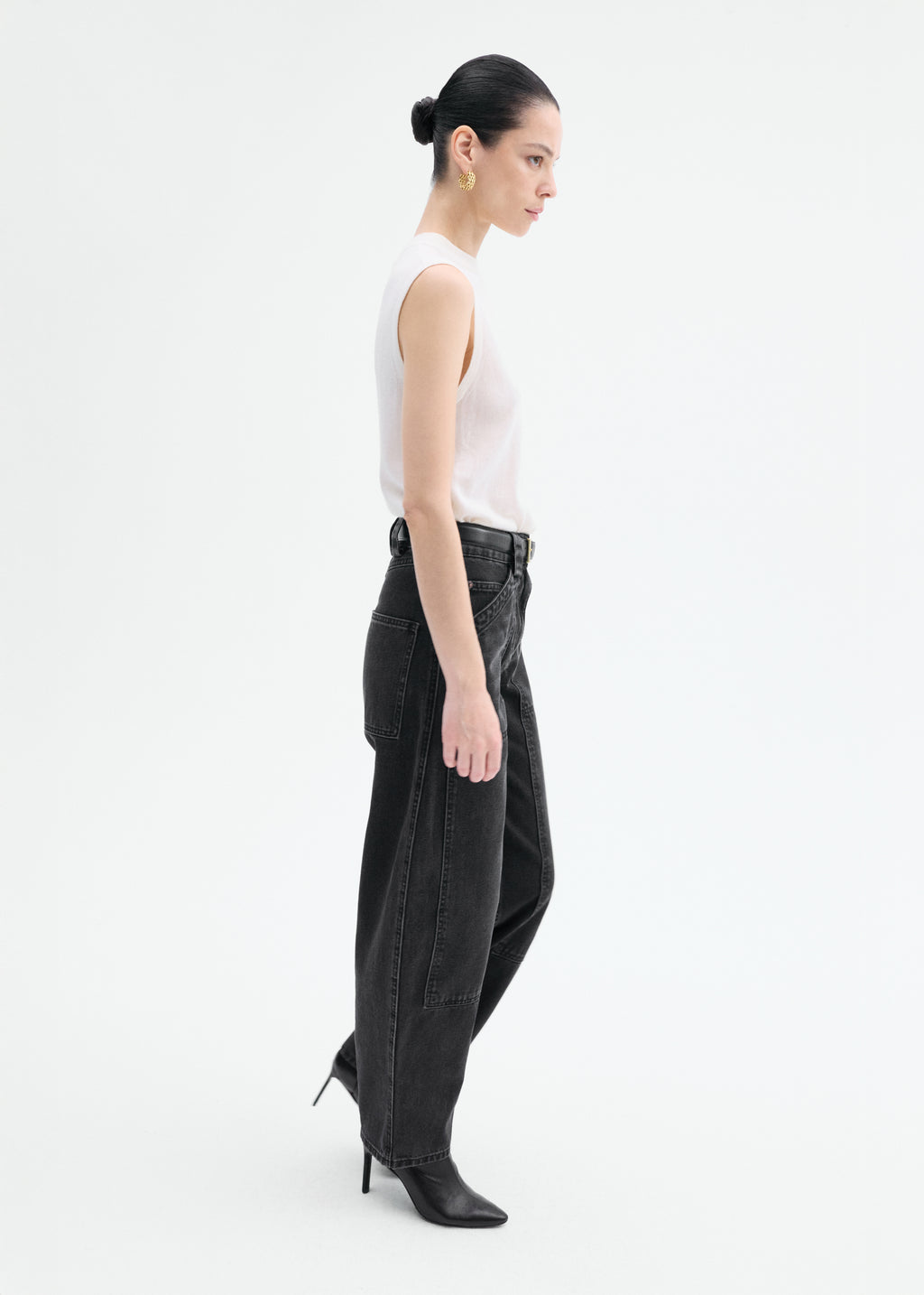 Shell Tank in Fine Cashmere - Ivory - CO