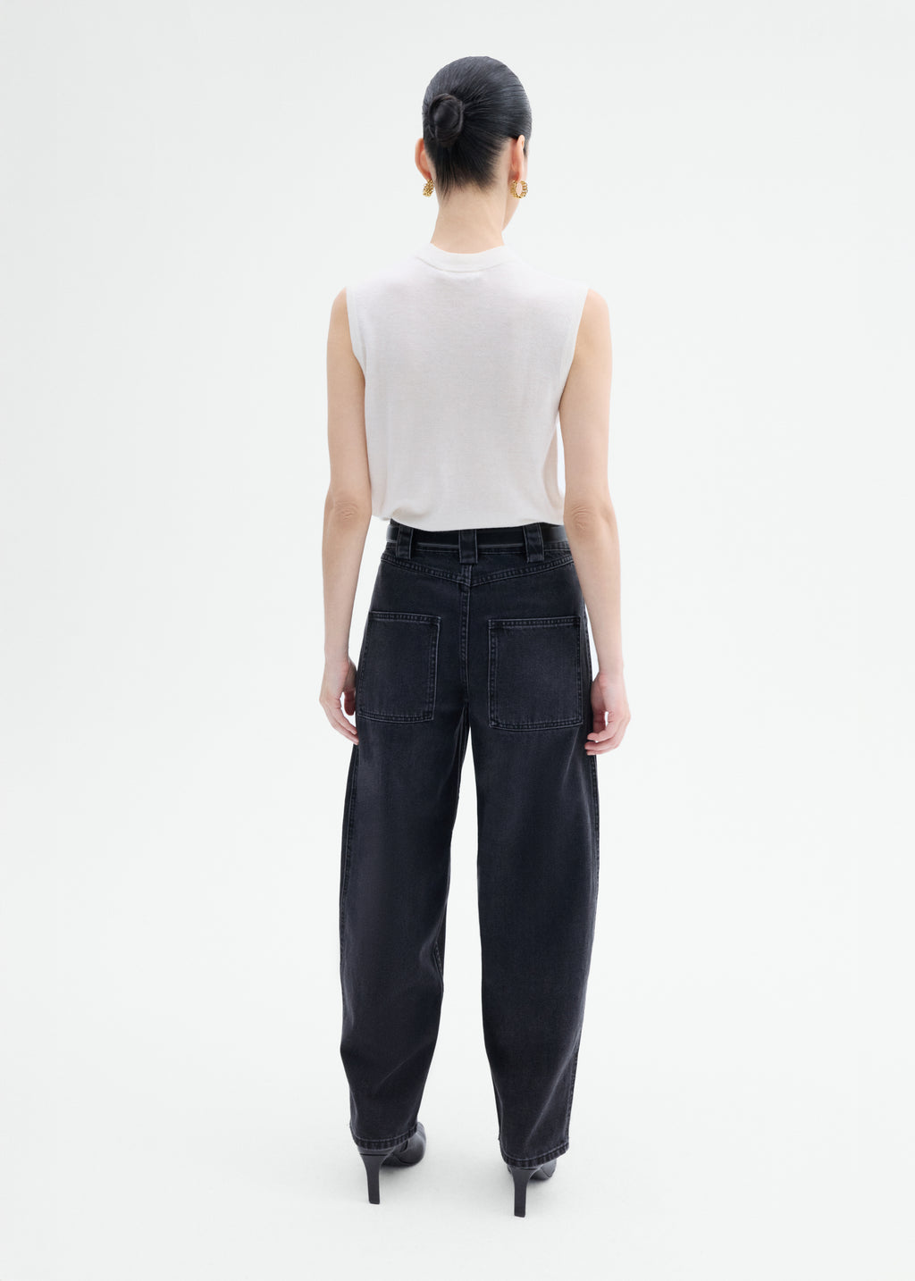 Shell Tank in Fine Cashmere - Ivory - CO
