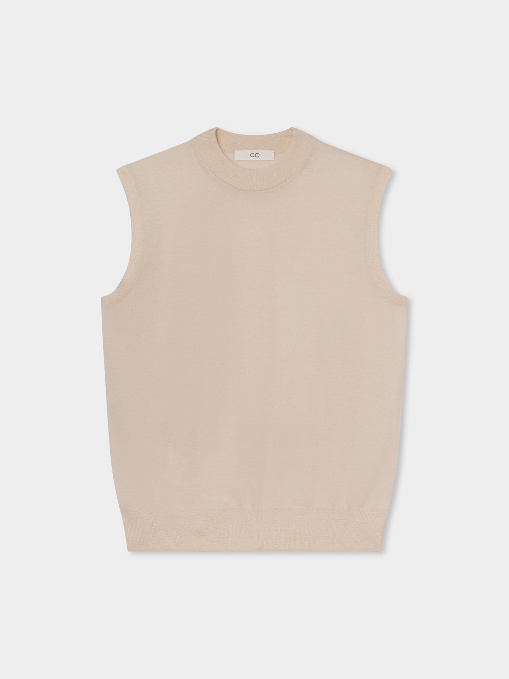 Shell Tank in Fine Cashmere  - Whisper Pink - CO