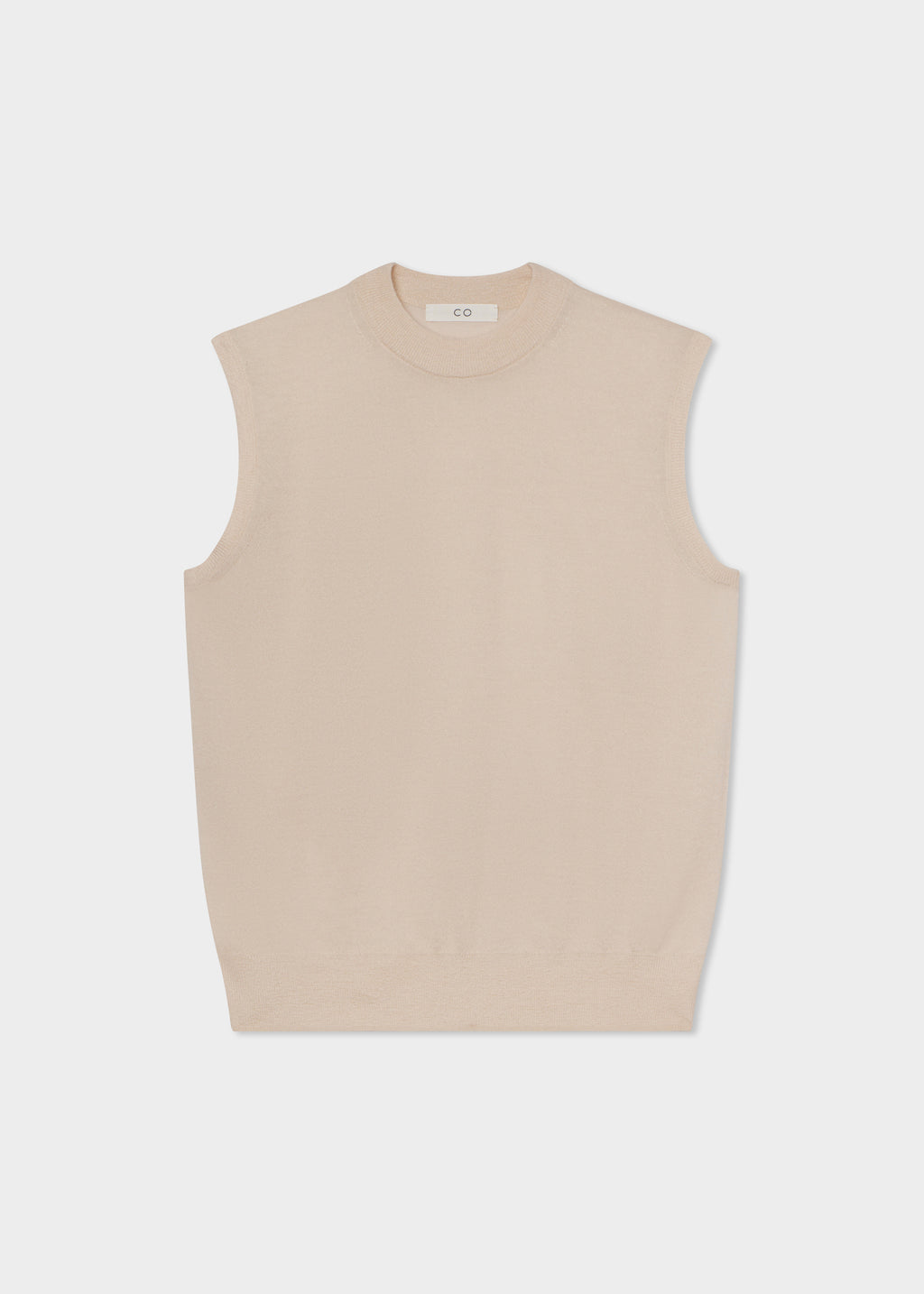 Shell Tank in Fine Cashmere  - Whisper Pink - CO