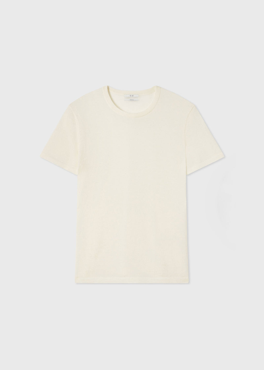 T-Shirt in Fine Cashmere - Ivory - CO