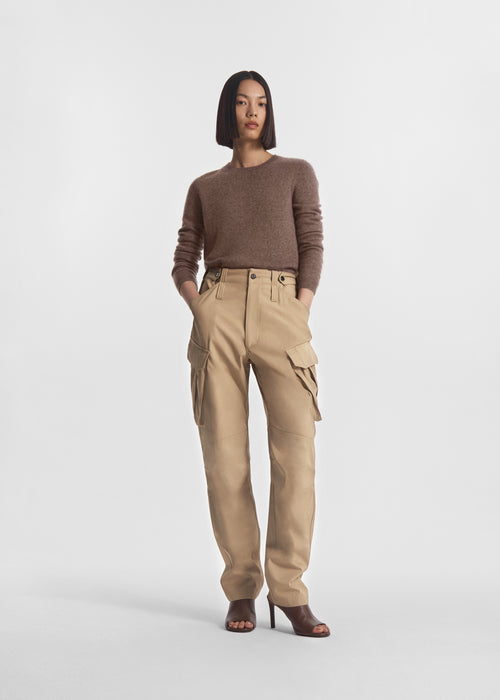 Military Cargo Pant in Cotton Twill- Camel, image 1 of 5