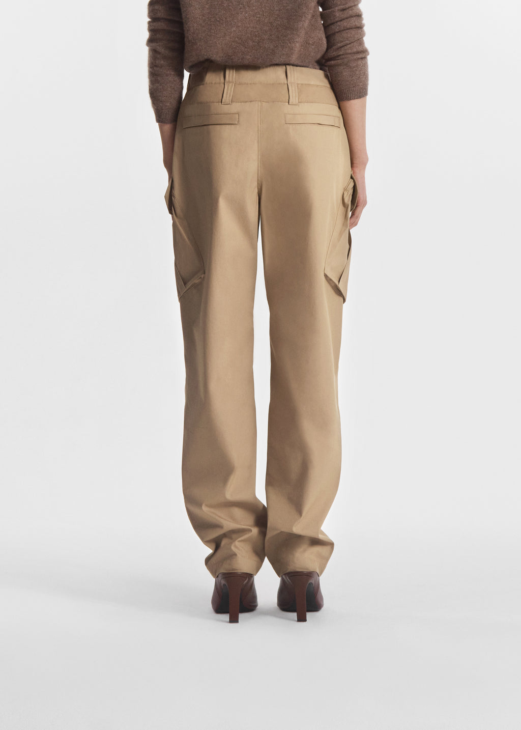 Military Cargo Pant in Cotton Twill- Camel - CO