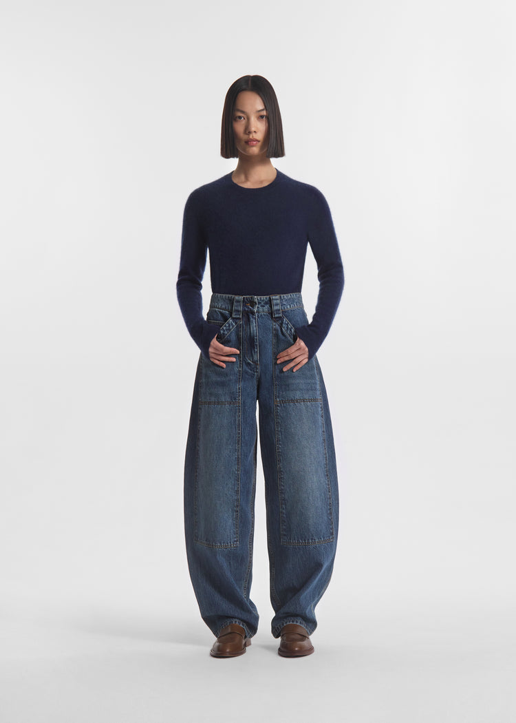 Denim Patch Pocket Jean - Indigo, image 2 of 7