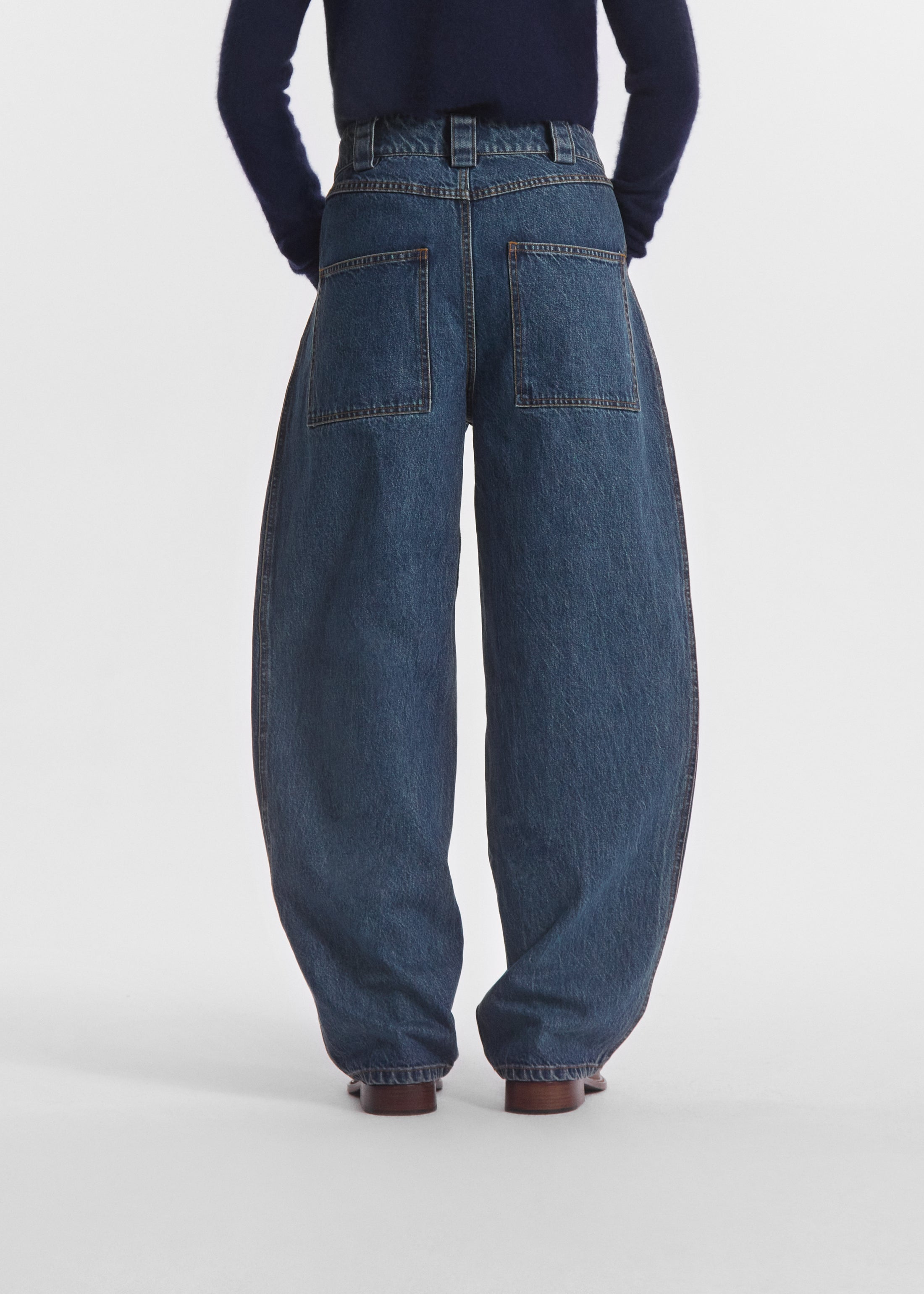 Denim Patch Pocket Jean - Indigo