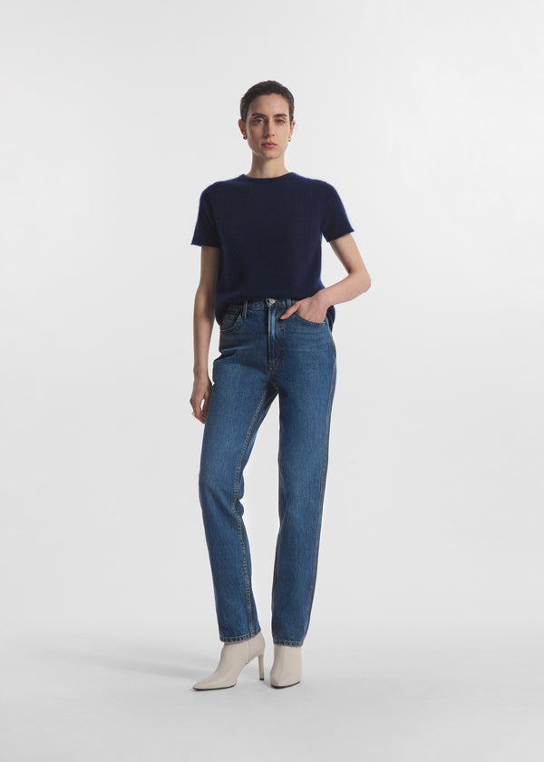 High Rise Jean in Denim - Indigo - CO