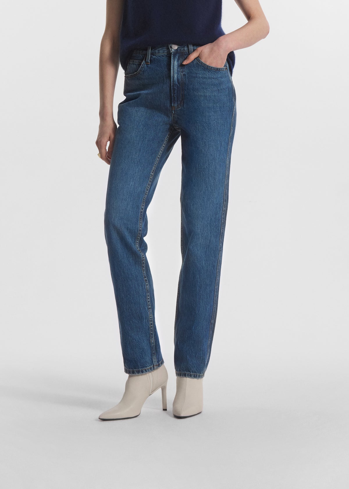 High Rise Jean in Denim - Indigo, image 2 of 4