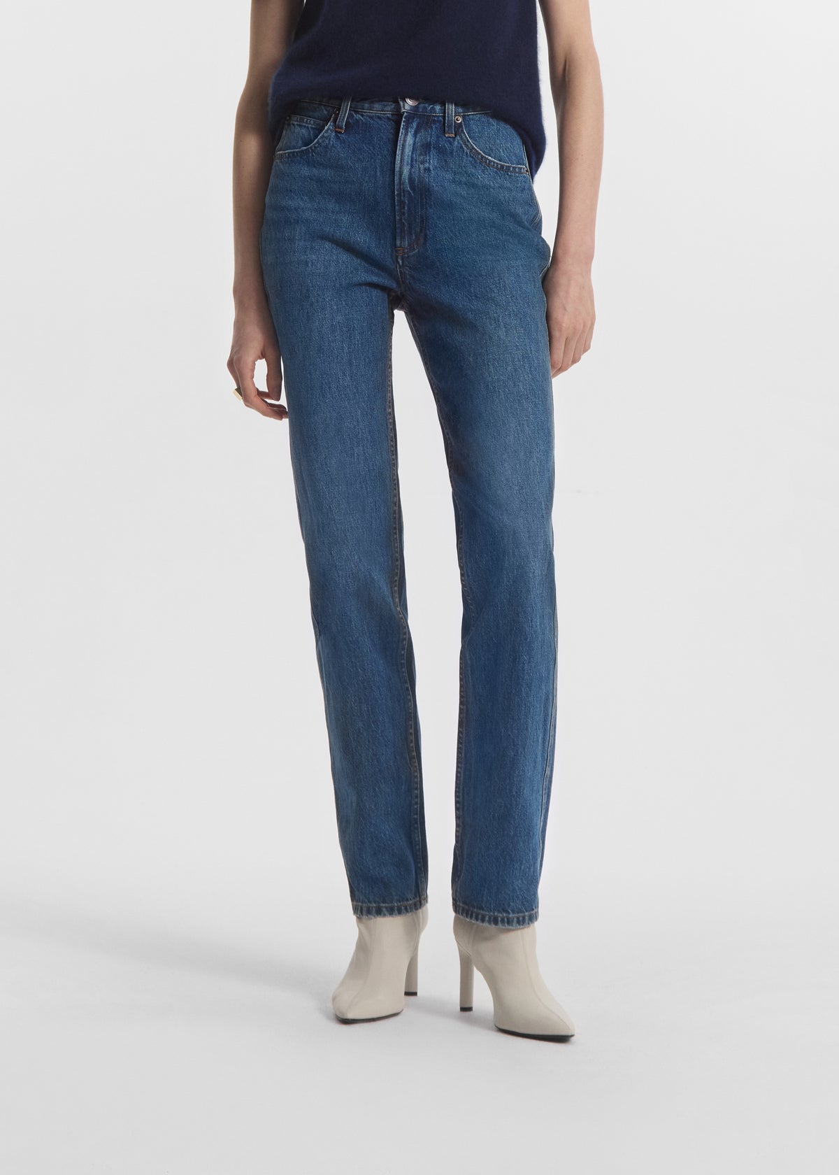High Rise Jean in Denim - Indigo, image 3 of 4
