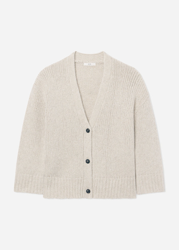 Boyfriend Cardigan in Cashmere  - Arctic - CO