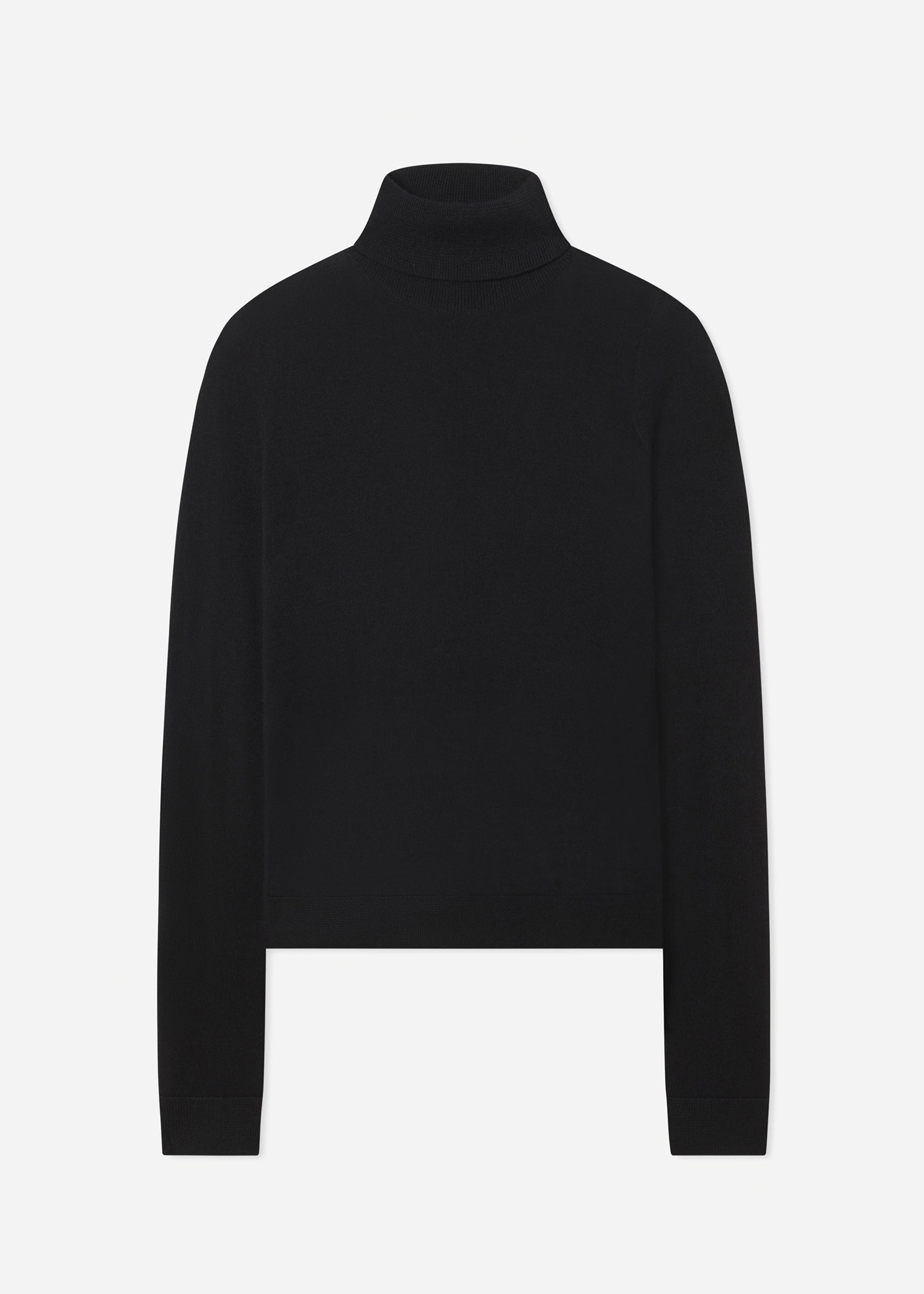 Slim Turtleneck in Fine Cashmere - Black