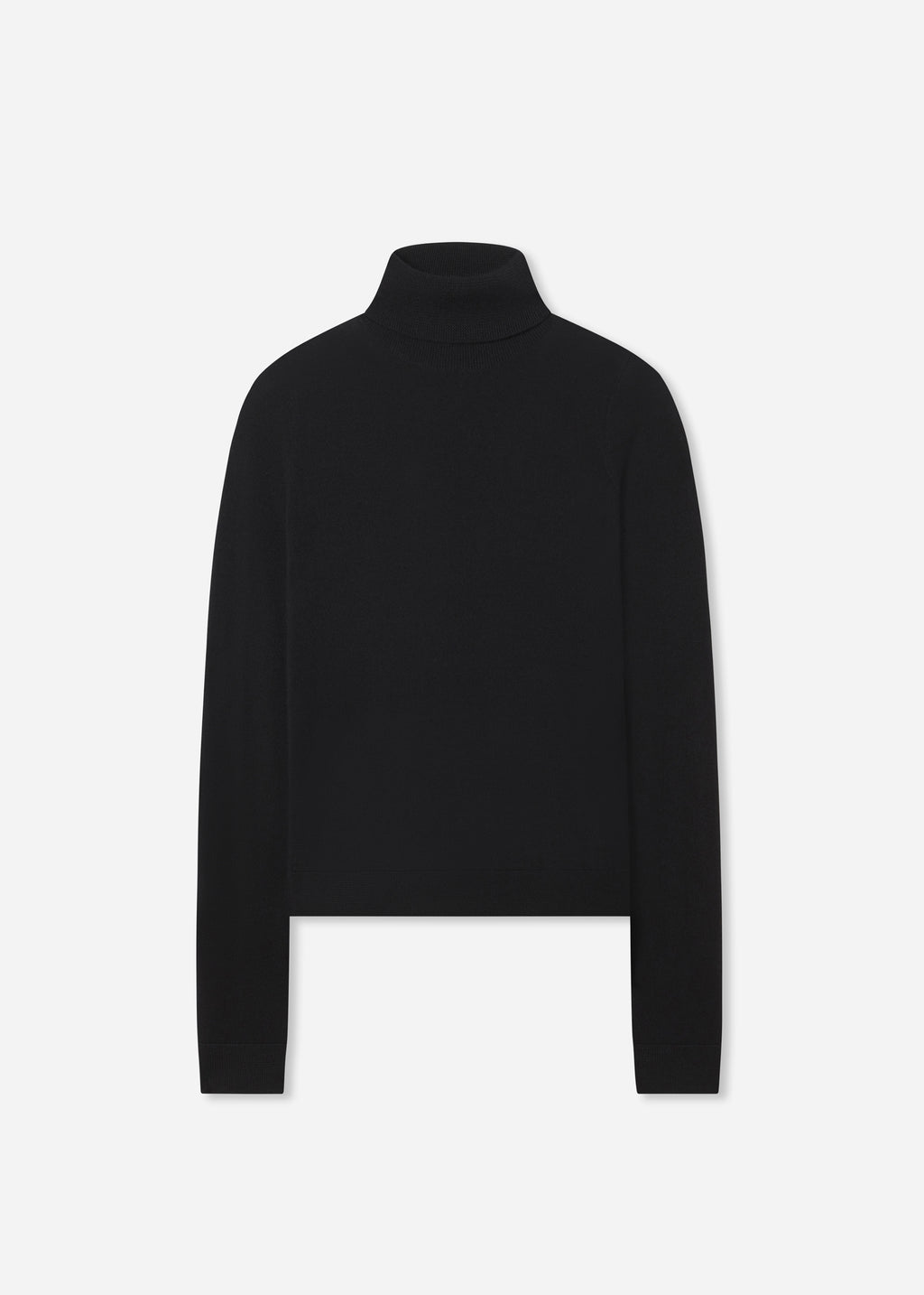 Slim Turtleneck in Fine Cashmere - Black - CO
