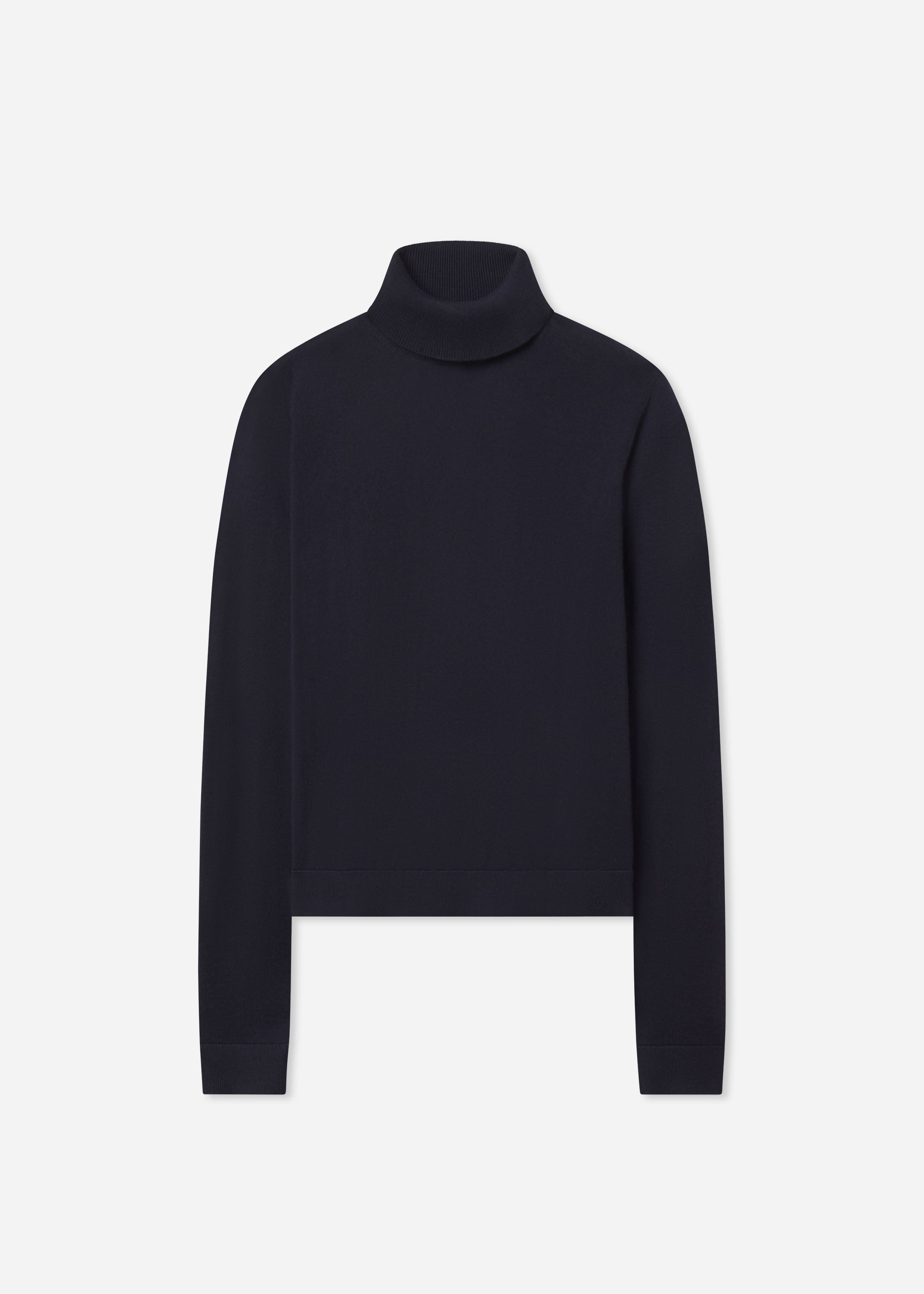 Slim Turtleneck in Fine Cashmere - Nocturne