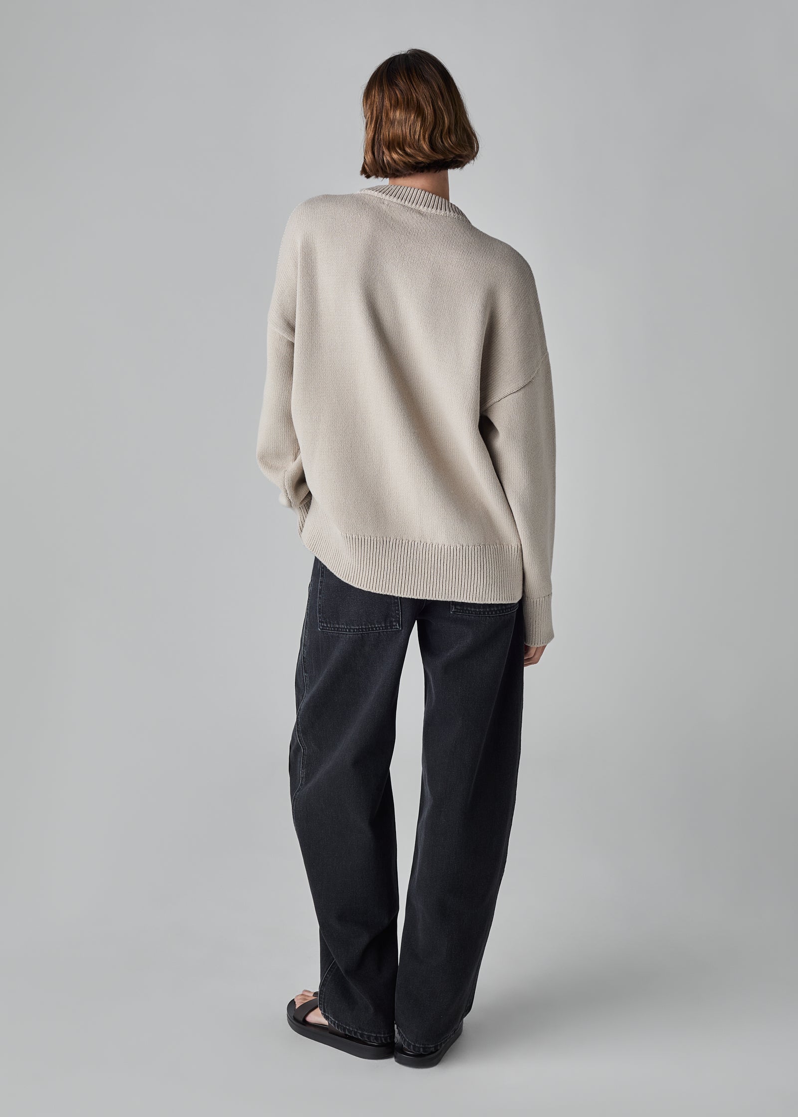 Boyfriend Crew in Cotton Knit