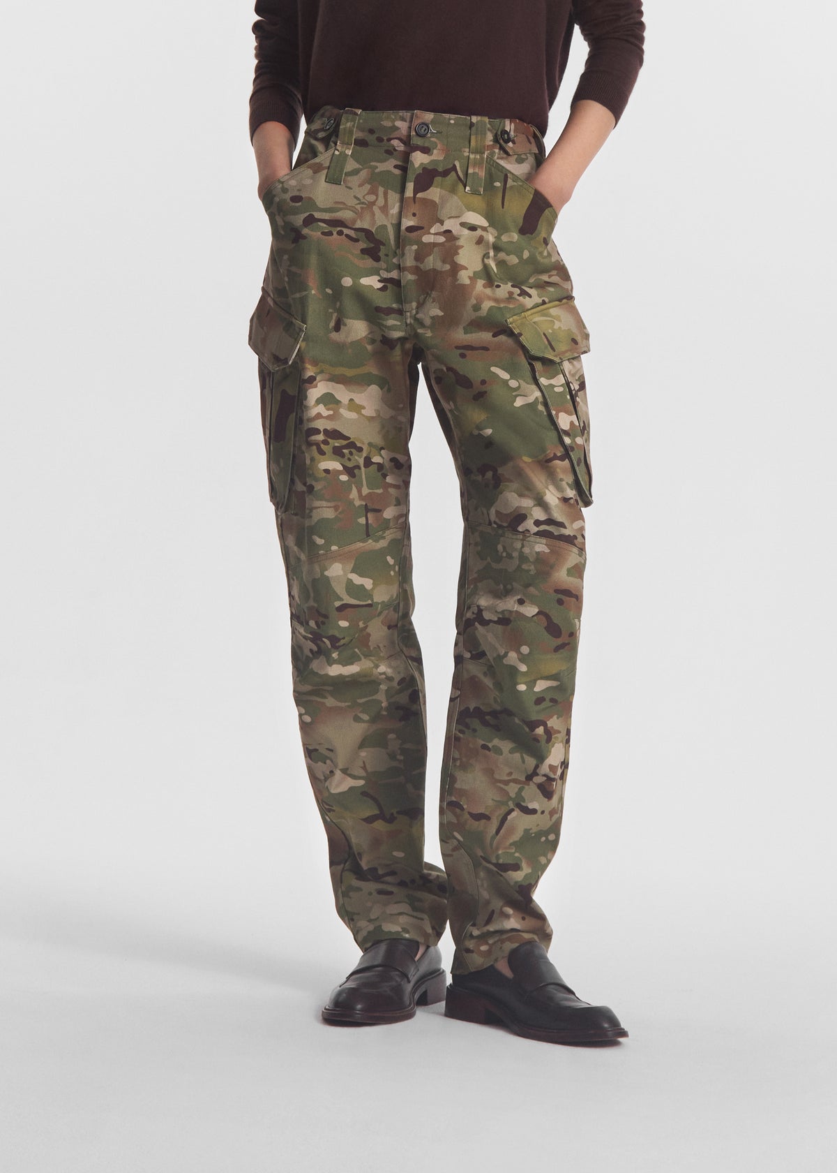 Military Pant in Cotton Twill - Camo Multi, image 3 of 6
