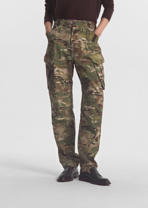 Military Pant in Cotton Twill - Camo Multi, image 3 of 6